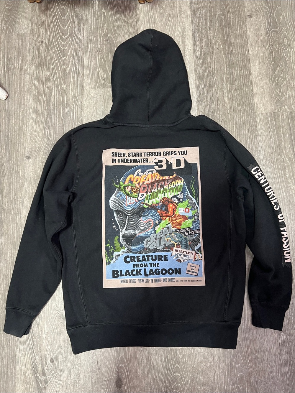 The Hundreds × Universal Monsters Creature From The Black Lagoon Hoodie Black